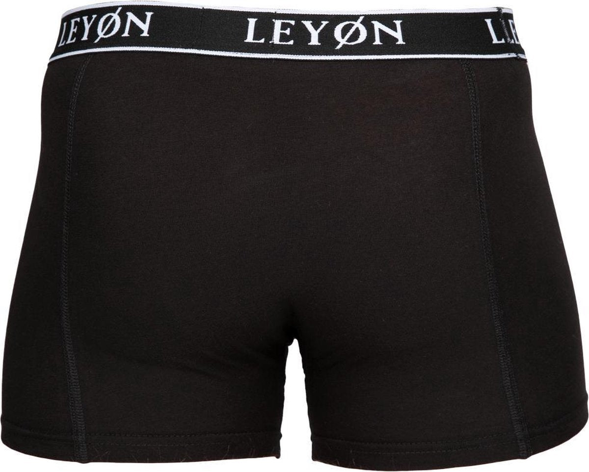 Leyon Official Boxershorts - Underwear - Ondergoed - 3-Pack zwart blauw grijs - maat