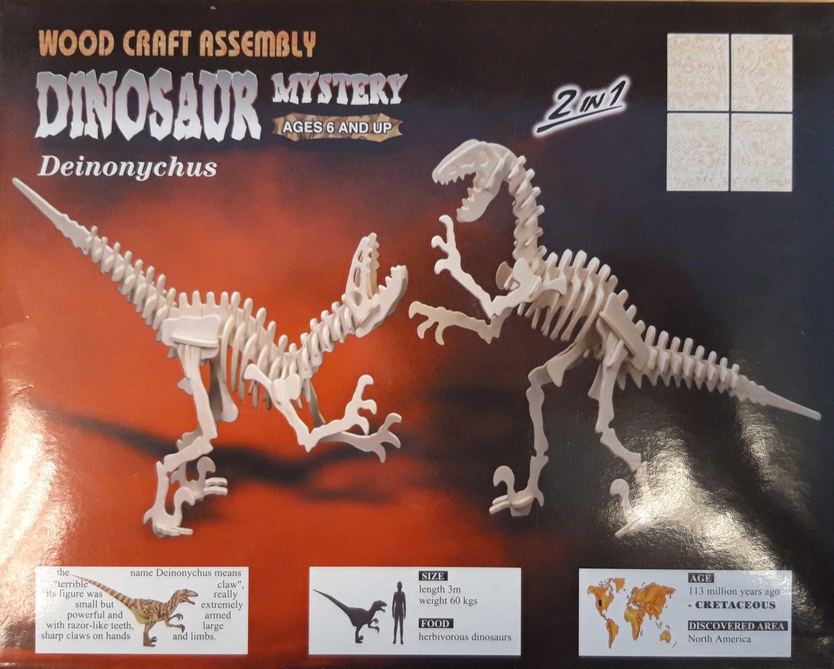 Bouwpakket Hout Deinonychus 872