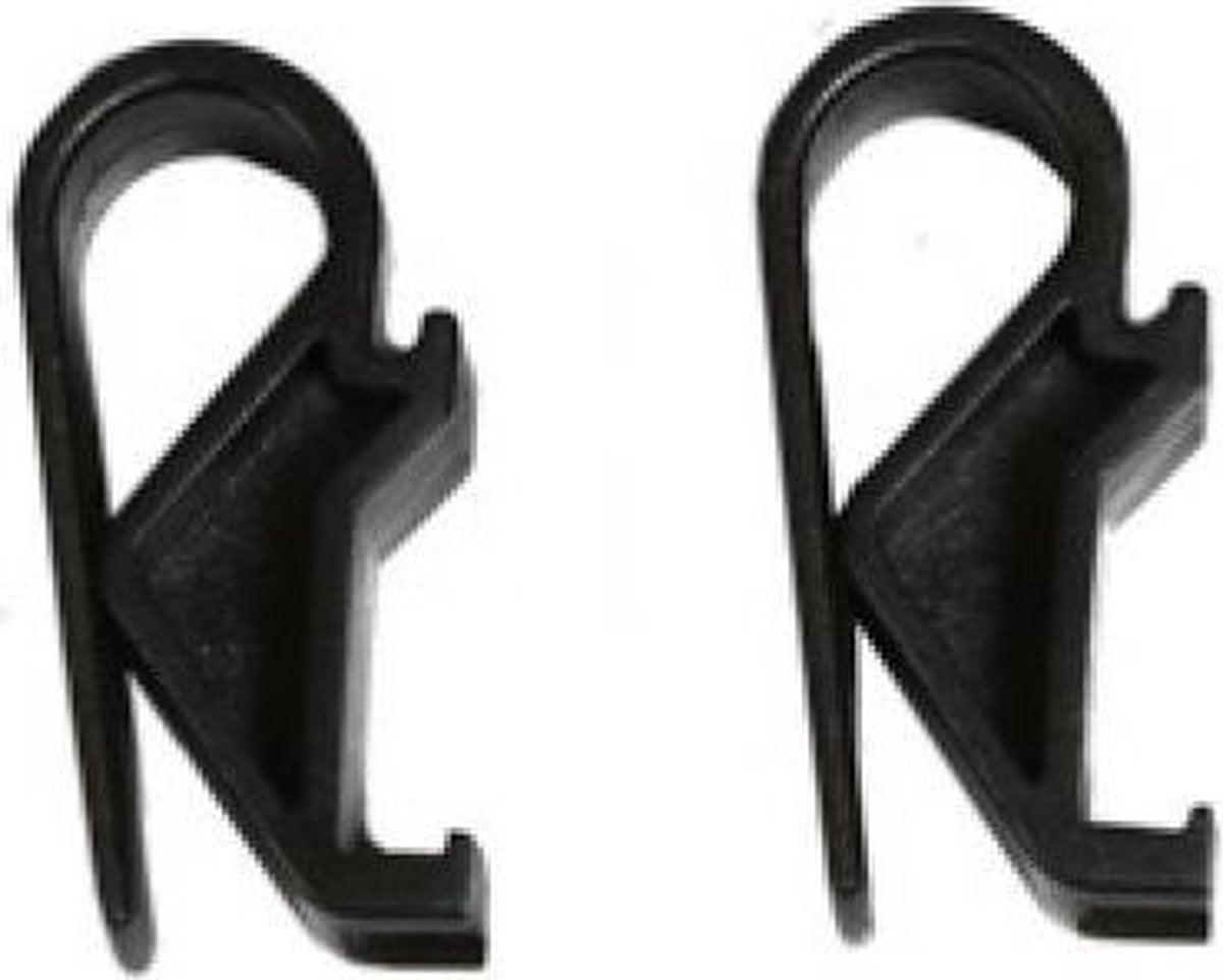 Basil Fietstas Haken 16 Mm Polyester Zwart 2 Stuks - 70196u