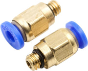 Hiden | 3D printer | Pneumatische fitting - Filament Tube Connector  - M6 x 4mm | 2 stuks