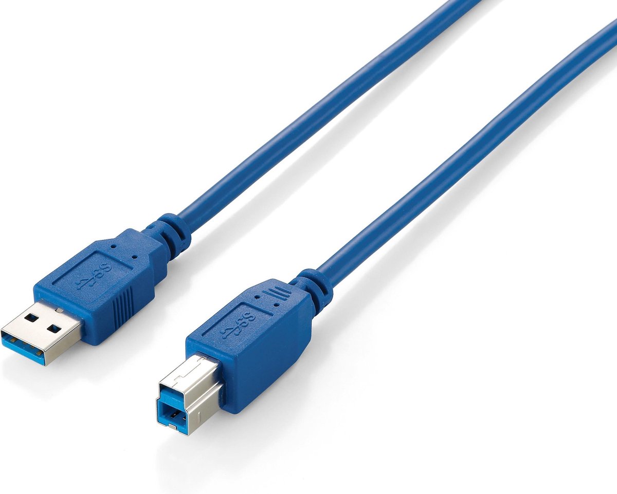 Equip USB 3.0 A Male naar USB 3.0 B Male - 1.8 m
