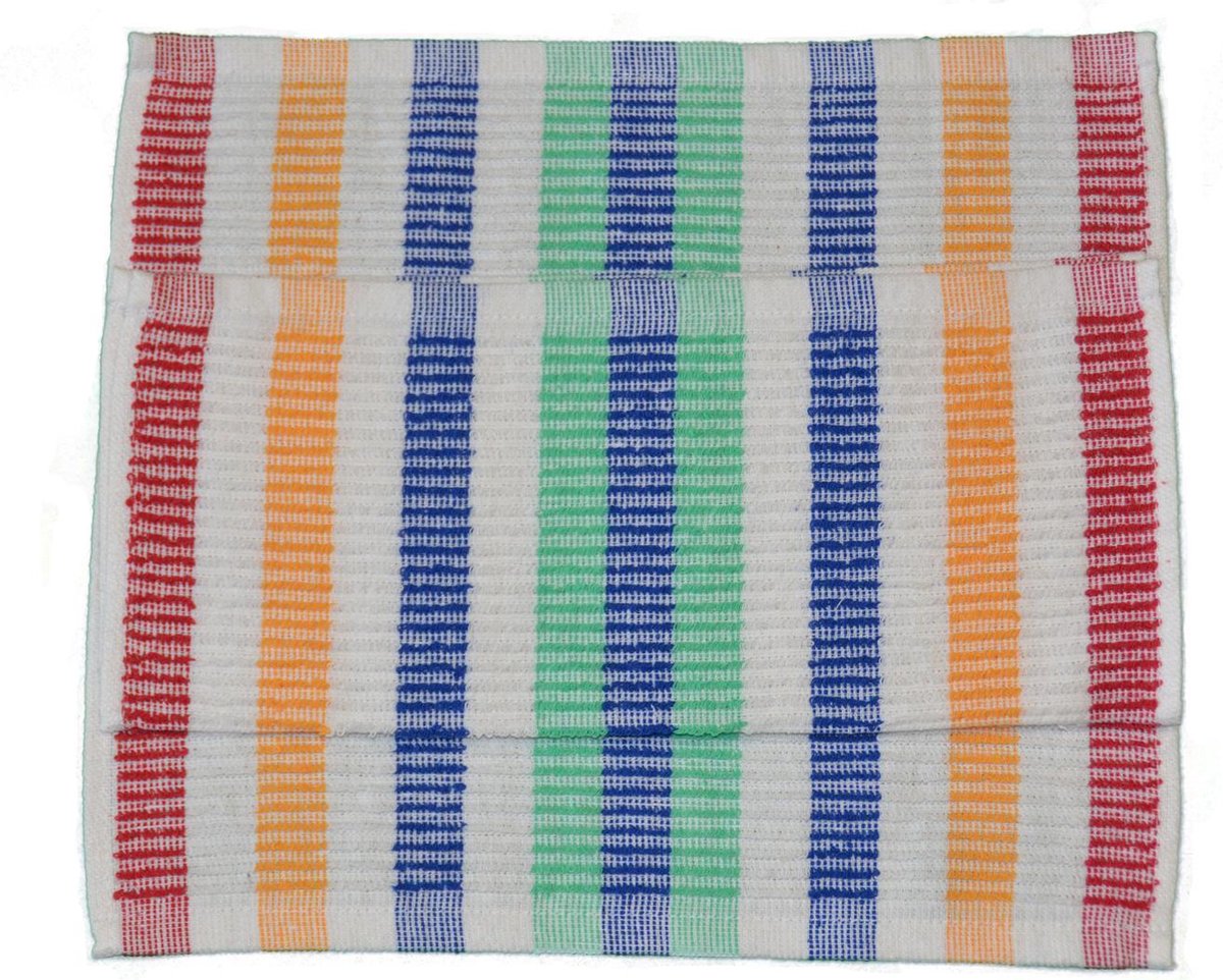 Set van 12 stuks vaatdoek multicolor