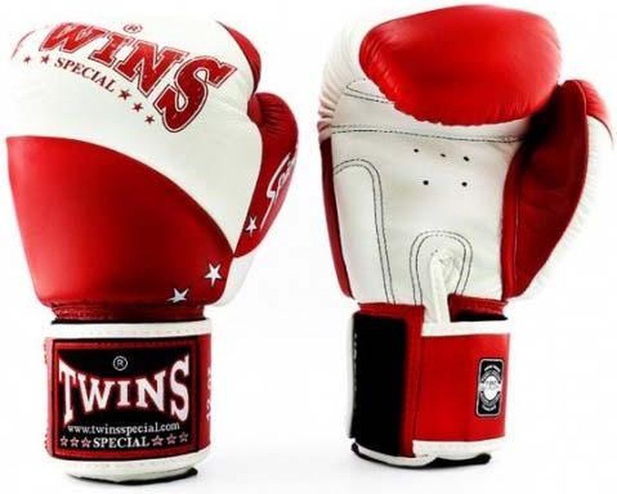 Twins (kick)bokshandschoenen BGVL 10 Rood/Wit 16oz