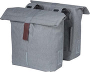 Basil City Dubbele fietstas - Grijs Melee - 32 Liter