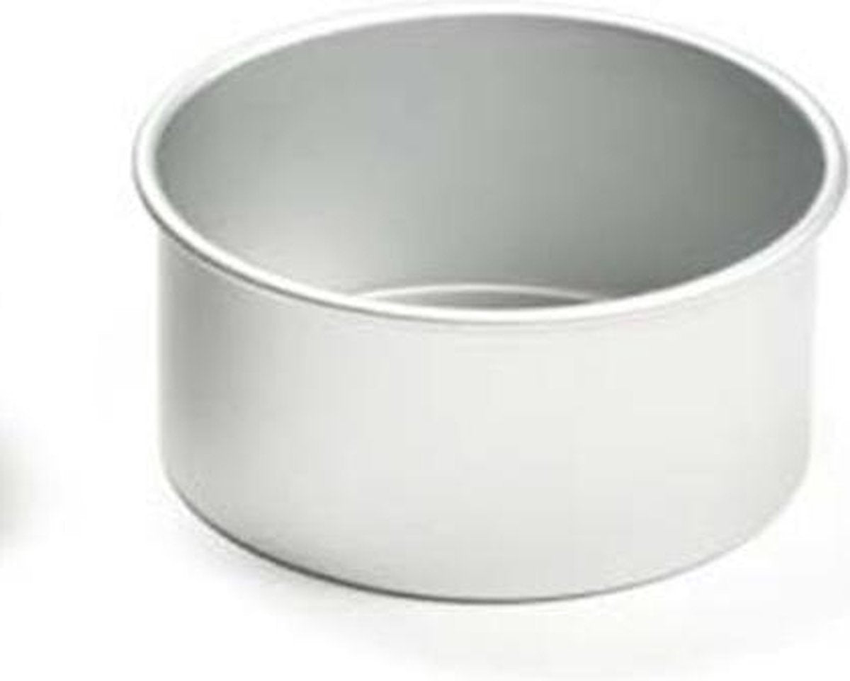 Ronde aluminium bakvorm 10cm hoog