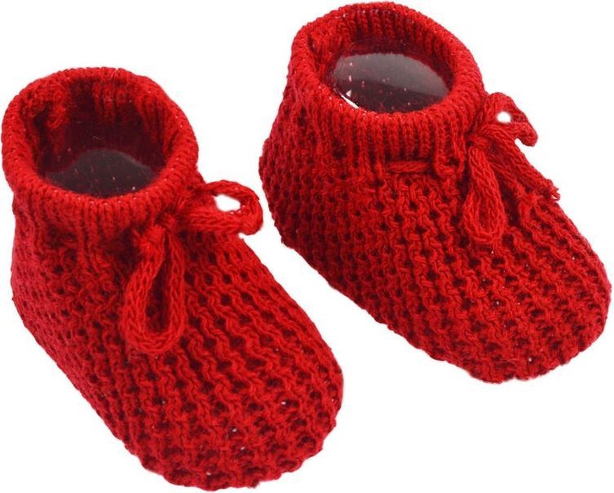 Soft Touch Babyslofjes New Born 0-3 Maanden Meisjes Rood