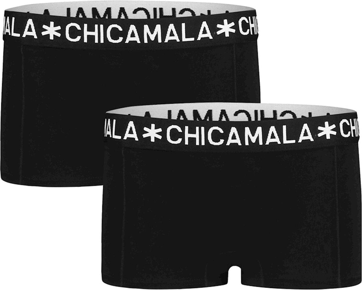 Muchachomalo Meisjes ondergoed Muchachomalo GIRLS BOXER 2-PACK zwart 134/140
