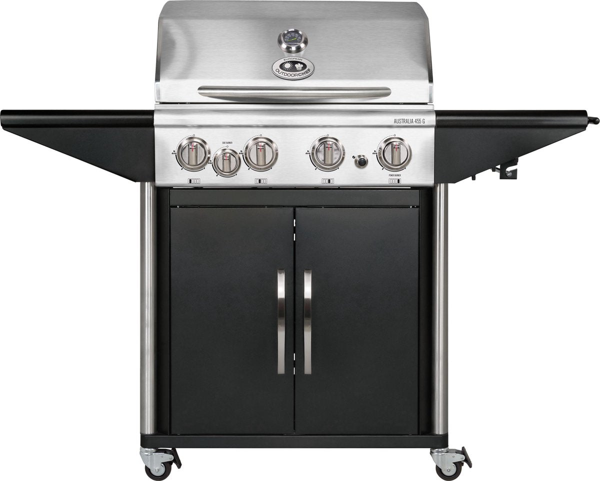 Outdoorchef Australia 455 G Gasbarbecue - 5 branders - Zwart