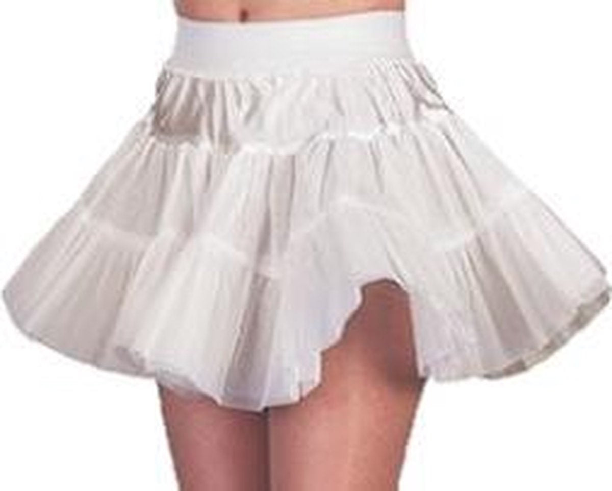 Feestkleding Petticoat wit kort meisje onderrok HARD Maat 164