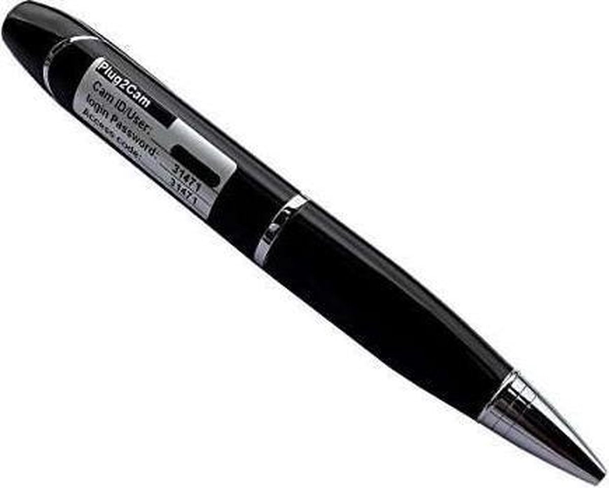 Spy pen verborgen camera foto en video - Zwart - Wifi