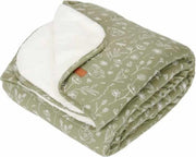 Little Dutch ledikantdeken pure & soft Wild Flowers Olive