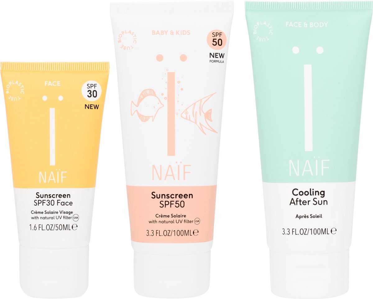 Naïf Familie voordeelverpakking zonnebrandcrème - volwassen factor 30