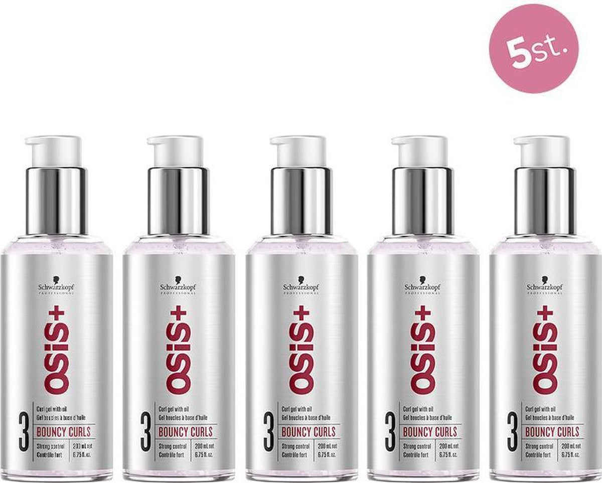 5X Schwarzkopf Osis Bouncy Curls Gel 200ml