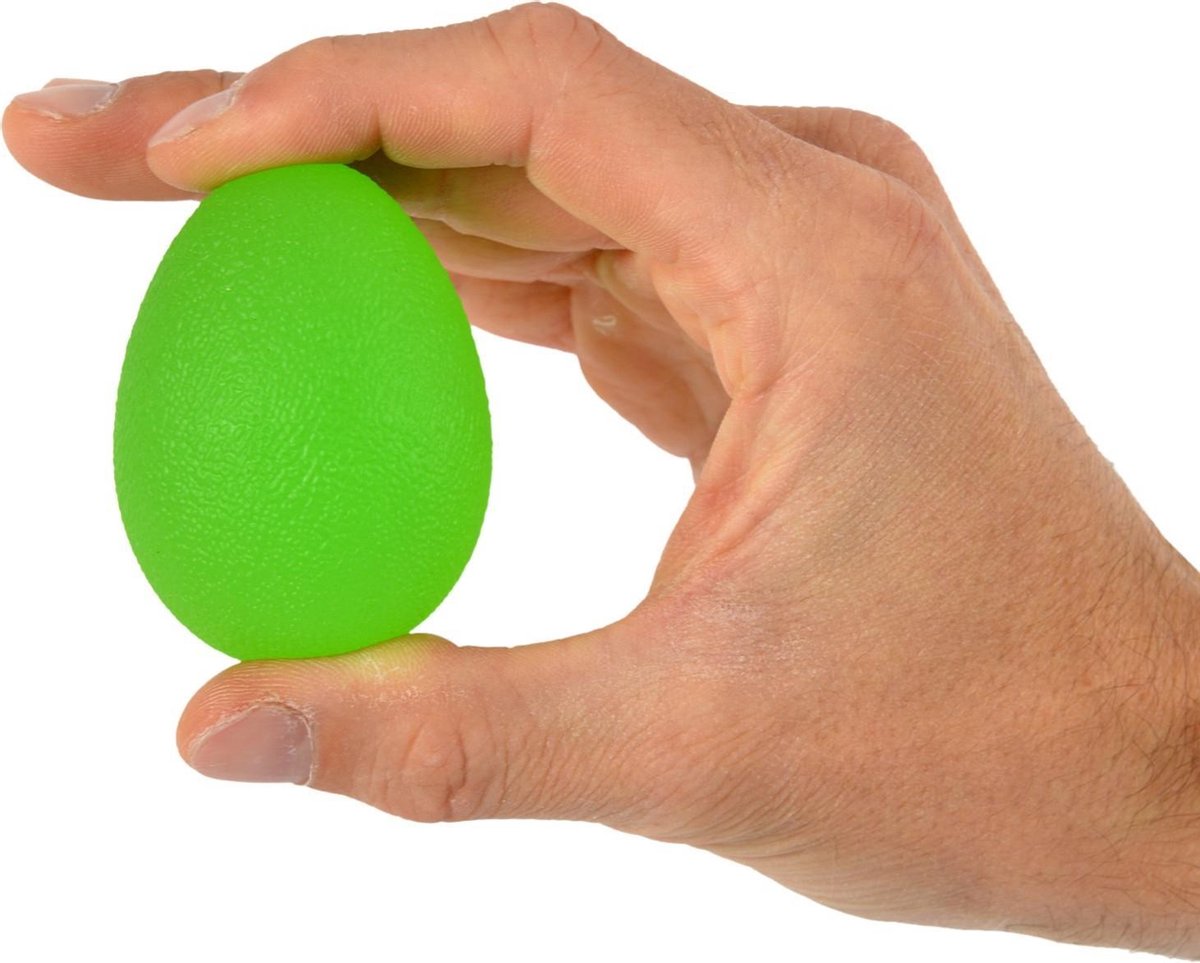 Ergonomisch gevormd oefenballetje  Medium - groen