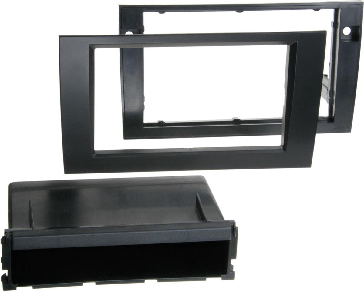 2-DIN Paneel Audi A4 - Seat Exeo Kleur: Zwart