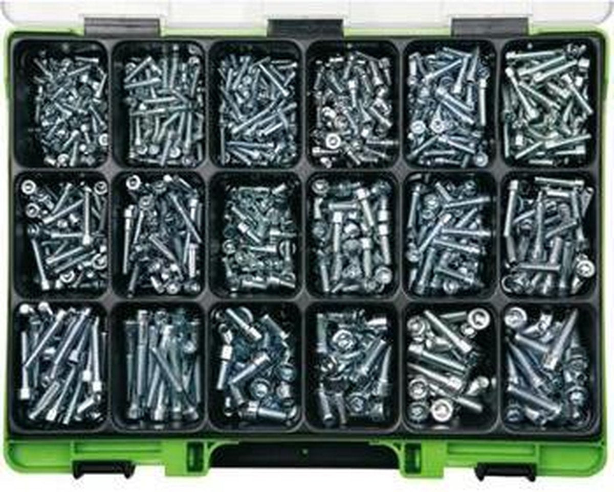 Reca Viso-Koffer inbusboutenM4-M8 DIN912 8.8 VZ