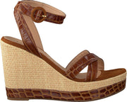 Unisa Montea Sandalen - Met Sleehak - Dames - Bruin - Maat 40