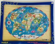 Puzzel kinderen van de wereld knoppenpuzzel.