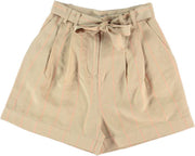 Guess beige high waist chino short - valt kleiner - Maat S