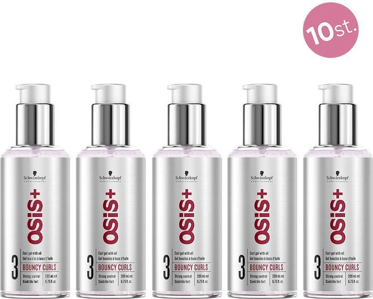 10X Schwarzkopf Osis Bouncy Curls Gel 200ml