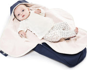 Wallaboo Babydeken Coco - wikkeldeken en wrapper - pasgeboren tot 9 maanden - zacht katoen - 90 * 70 cm - blauw