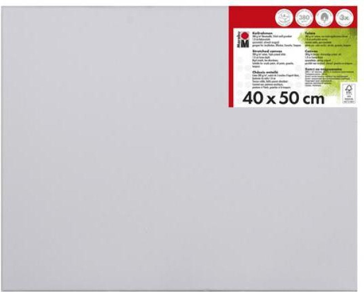 Schildersdoek 40 x 50 x 1 8 cm  380 g/m