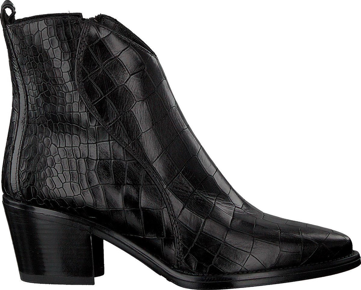 Omoda 760202 Enkellaarsjes - Enkelboots - Dames - Zwart - Maat 39