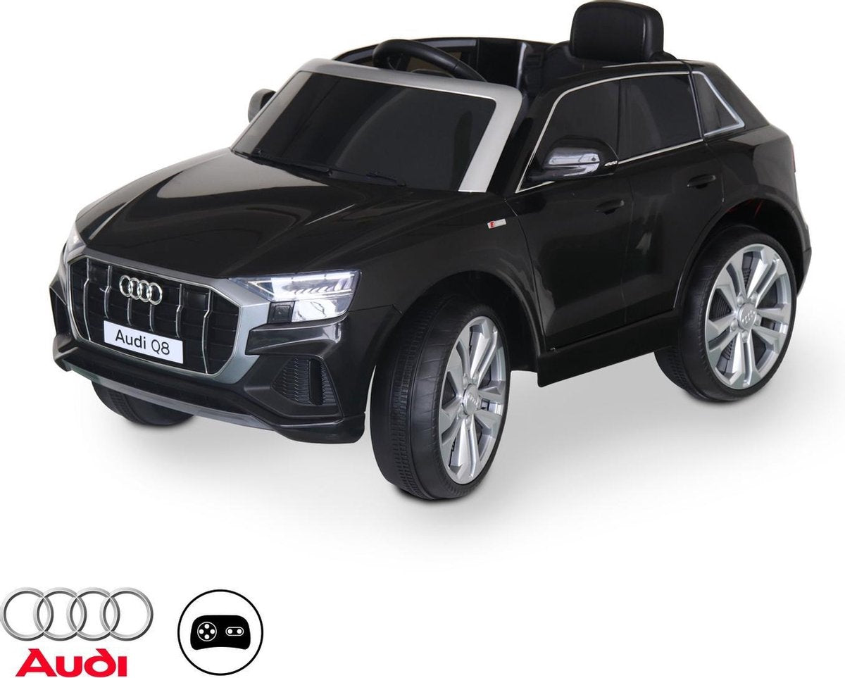 AUDI Q8 Zwart elektrische auto 12V