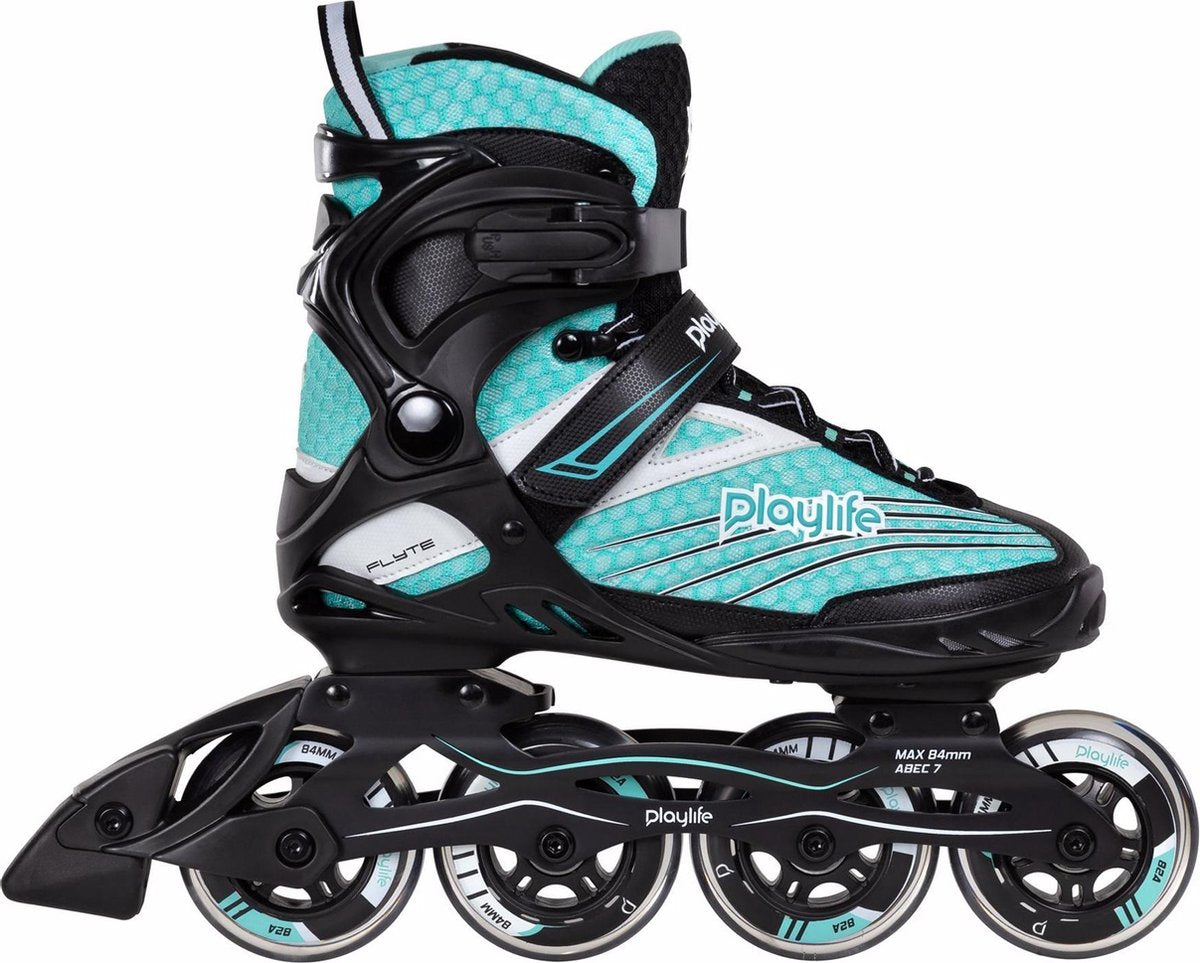 Playlife Inlineskates - Maat 37 - Vrouwen - licht blauw/zwart/wit