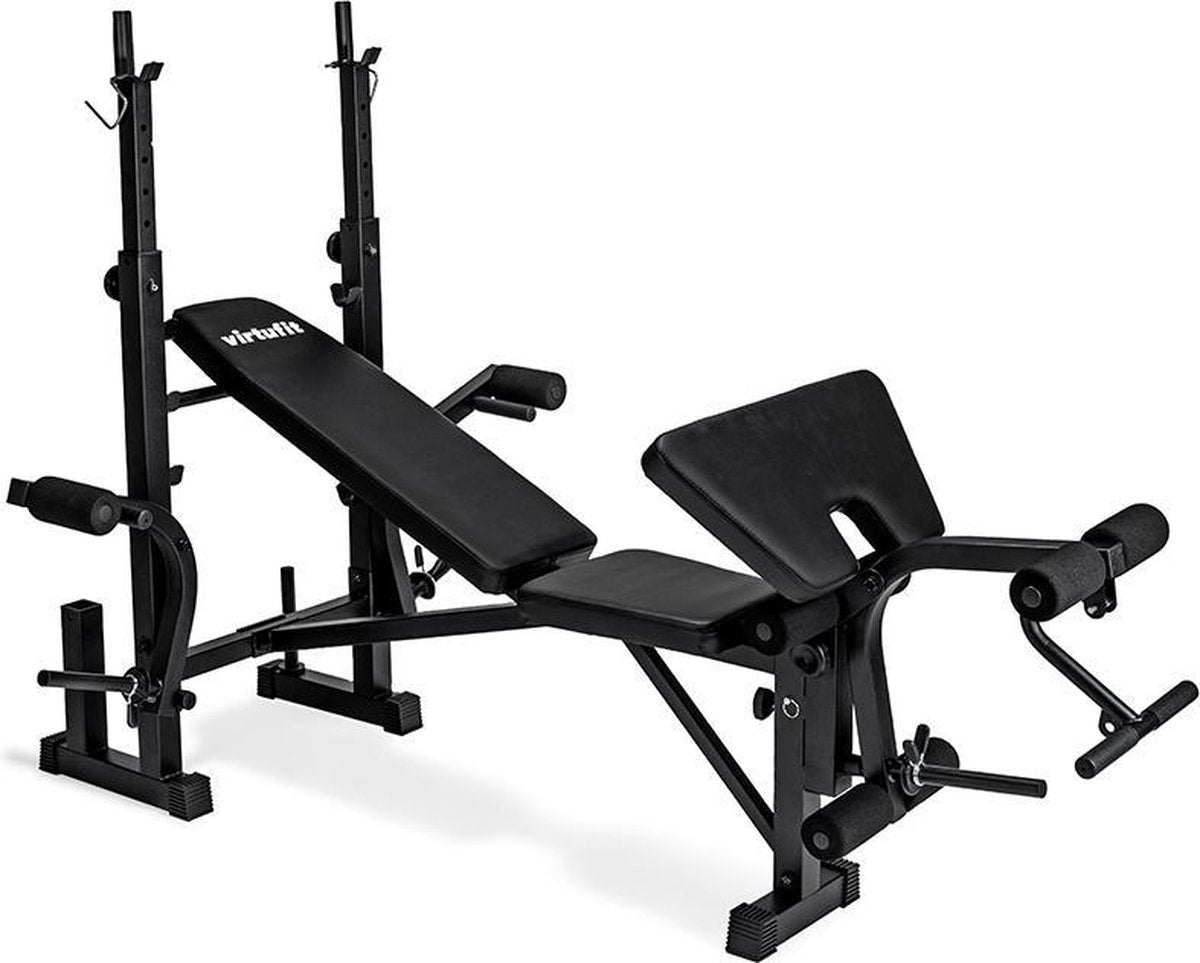 Halterbank - VirtuFit Multifunctionele Verstelbare Fitnessbank