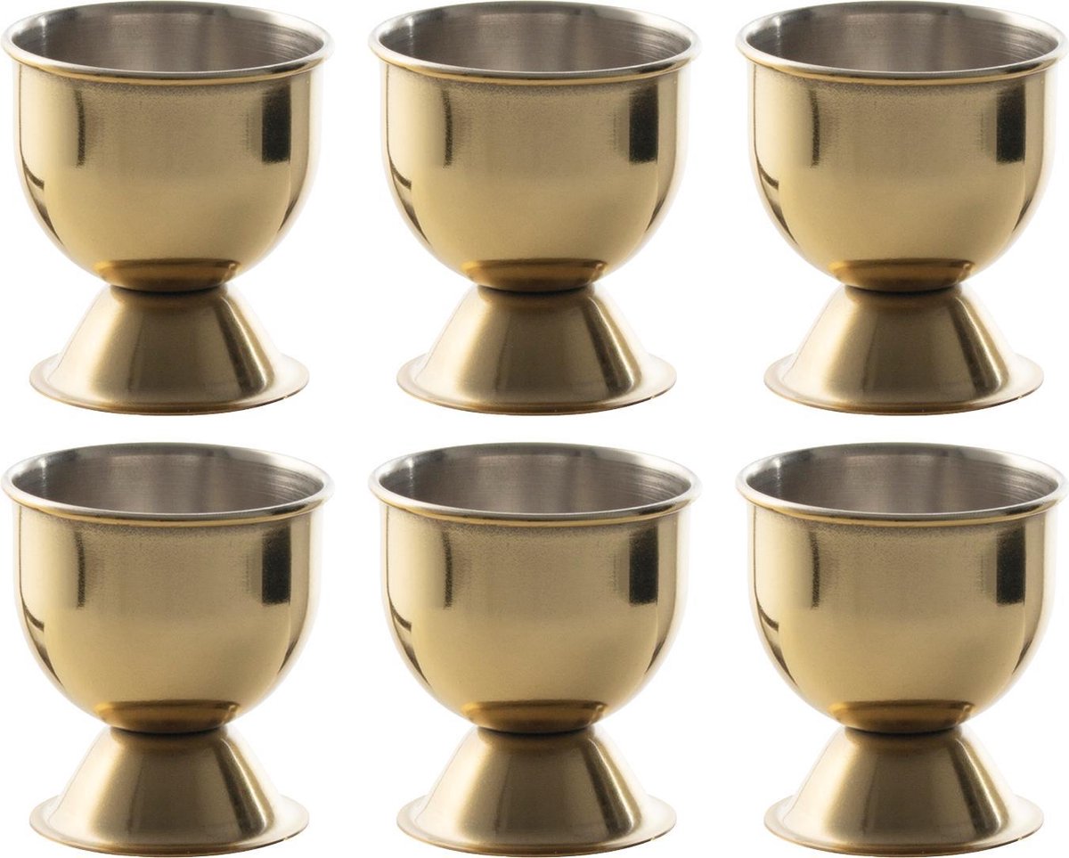 Eierdopje Goud - set 6 stuks