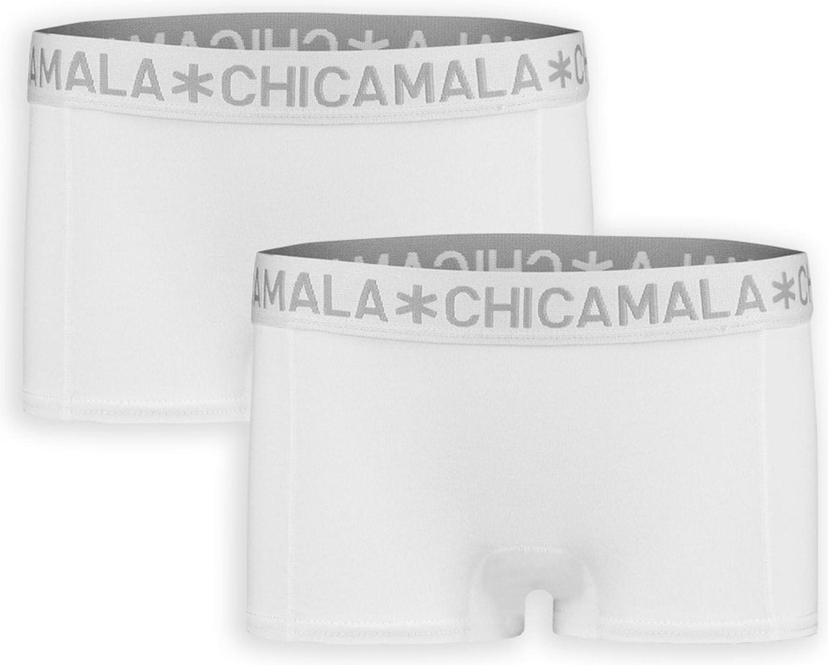 Muchachomalo Meisjes ondergoed Muchachomalo GIRLS BOXER 2-PACK wit 146/152
