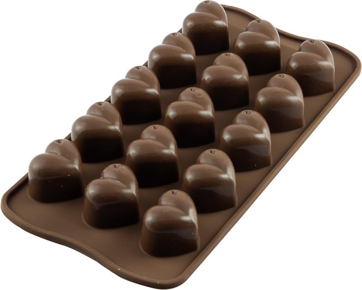 Silikomart Chocoladevorm Hartjes
