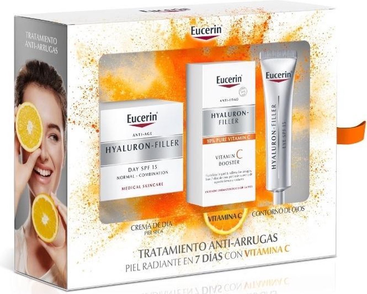 Eucerin Hyaluron-filler Spf15 Dry Skin 50ml Set 3 Pieces