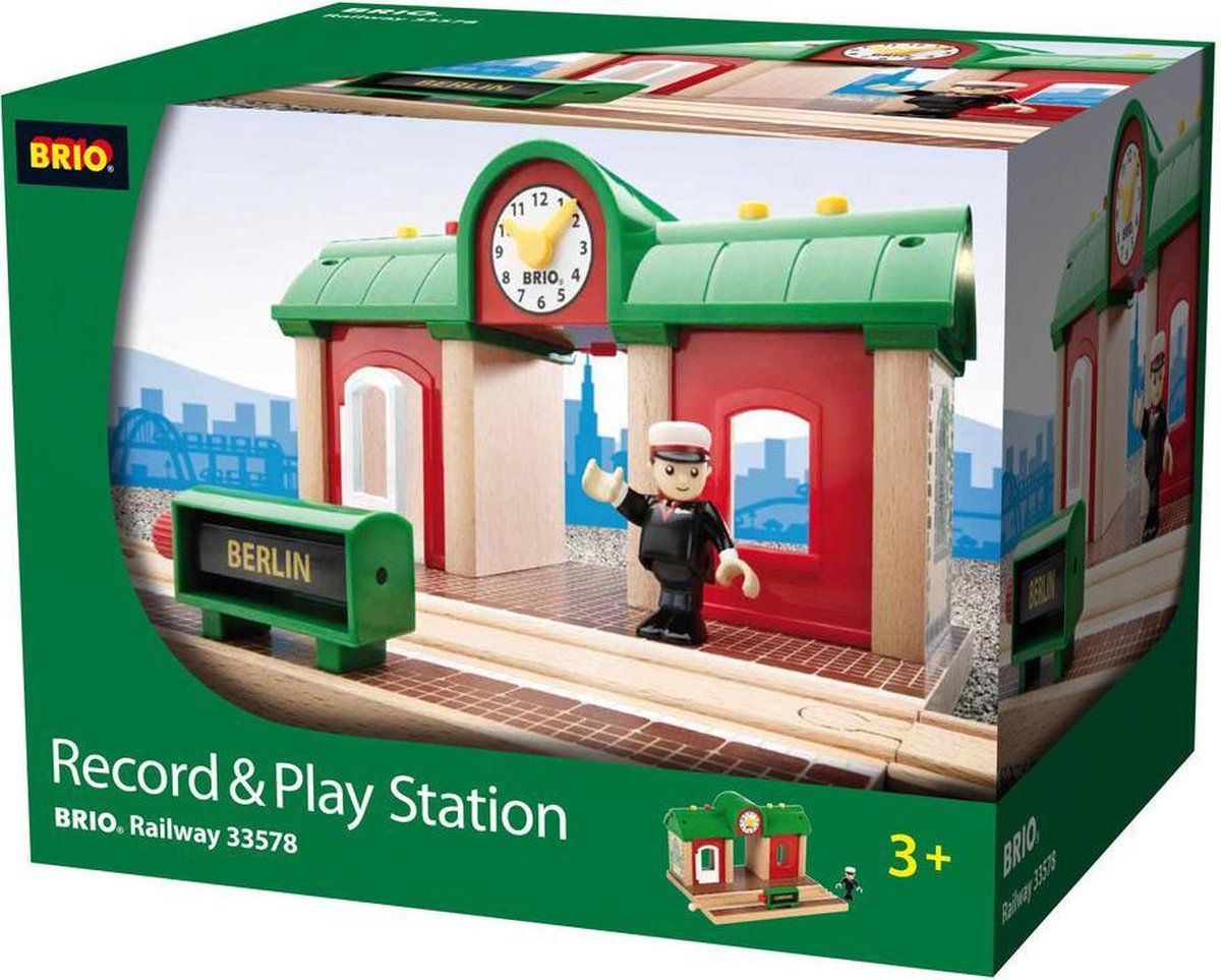 Speelgoed | Wooden Toys - Station Met Opname En Afspelen Van Geluid