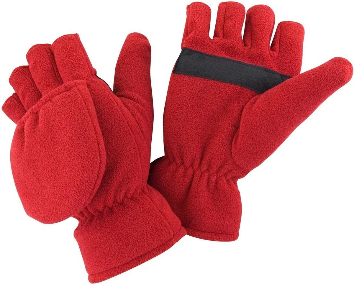 Result Unisex Winter Essentials Palmgrip -2 in 1 Handschoenen (Zwart)