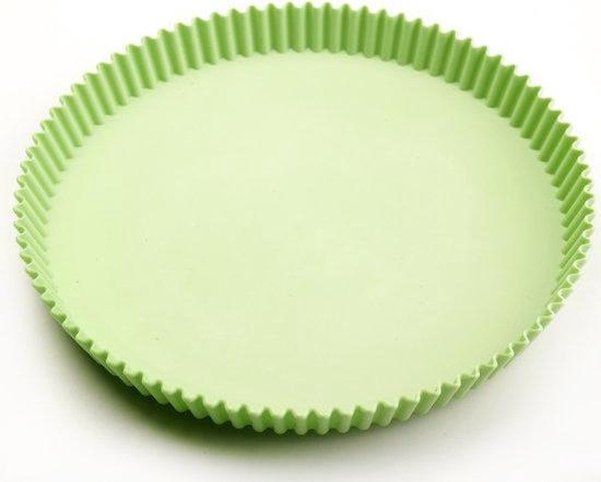 Point-Virgule Baking met Roger Van Damme - Taartvorm geribd - 165mm- Groen