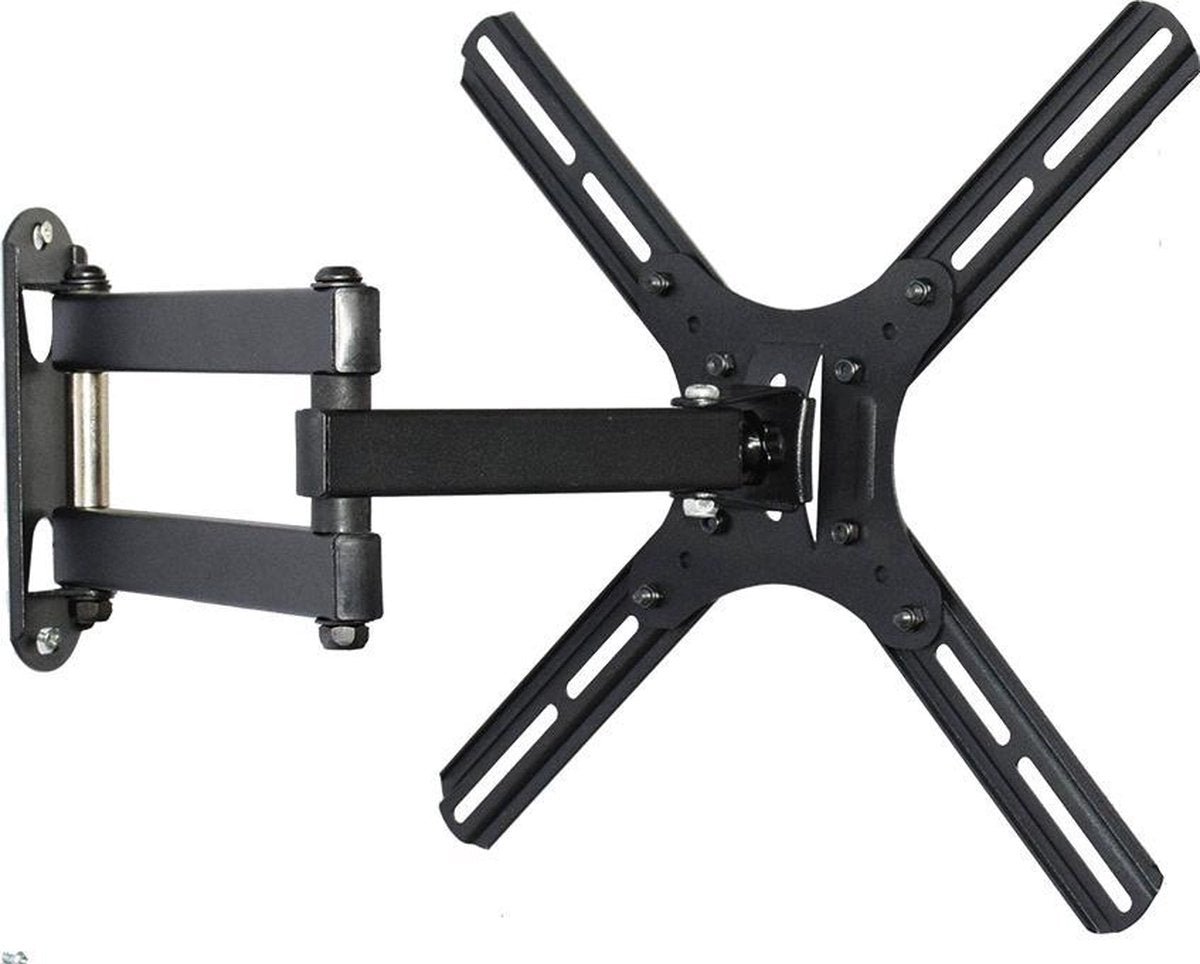 NÖRDIC ARM-EF Muurbeugel voor monitor of tv - 14 "-30 inch - Tot 10 kg - Draai- en kantelbaar - Zwart
