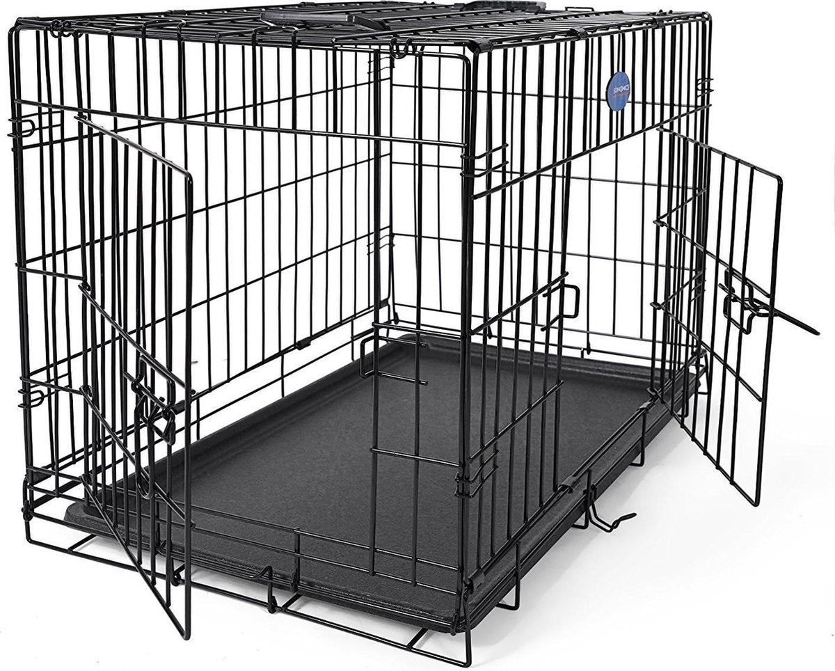Heavy Duty Hondenbench - Opvouwbaar Bench Kat/Hond - 2 Deurs Kennel Medium Groot - 75 x 54 x 47 cm