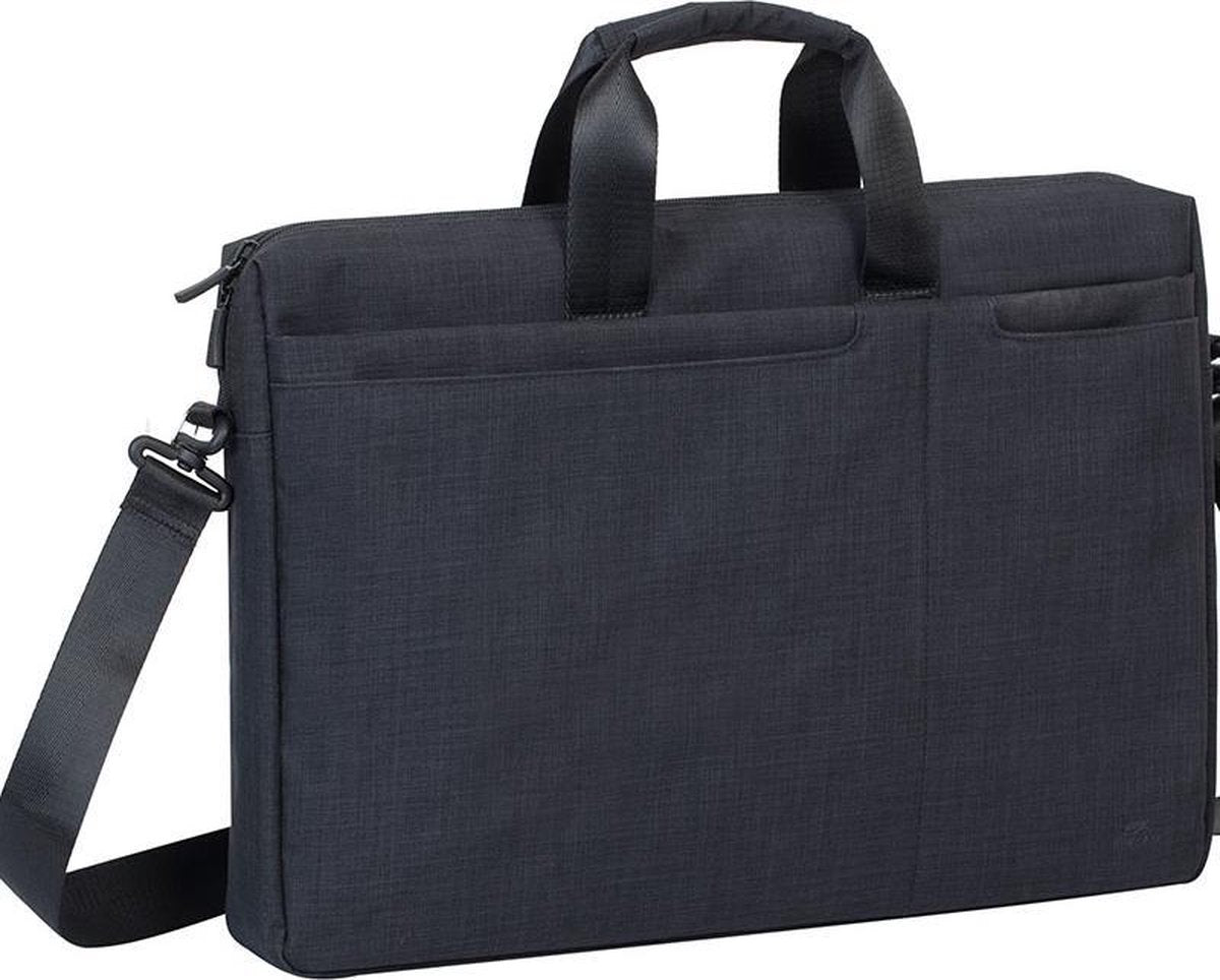 RivaCase 8355 - Laptop Schoudertas - 17.3 Inch - Extra vak voor 10.1 Inch tablet - Zwart