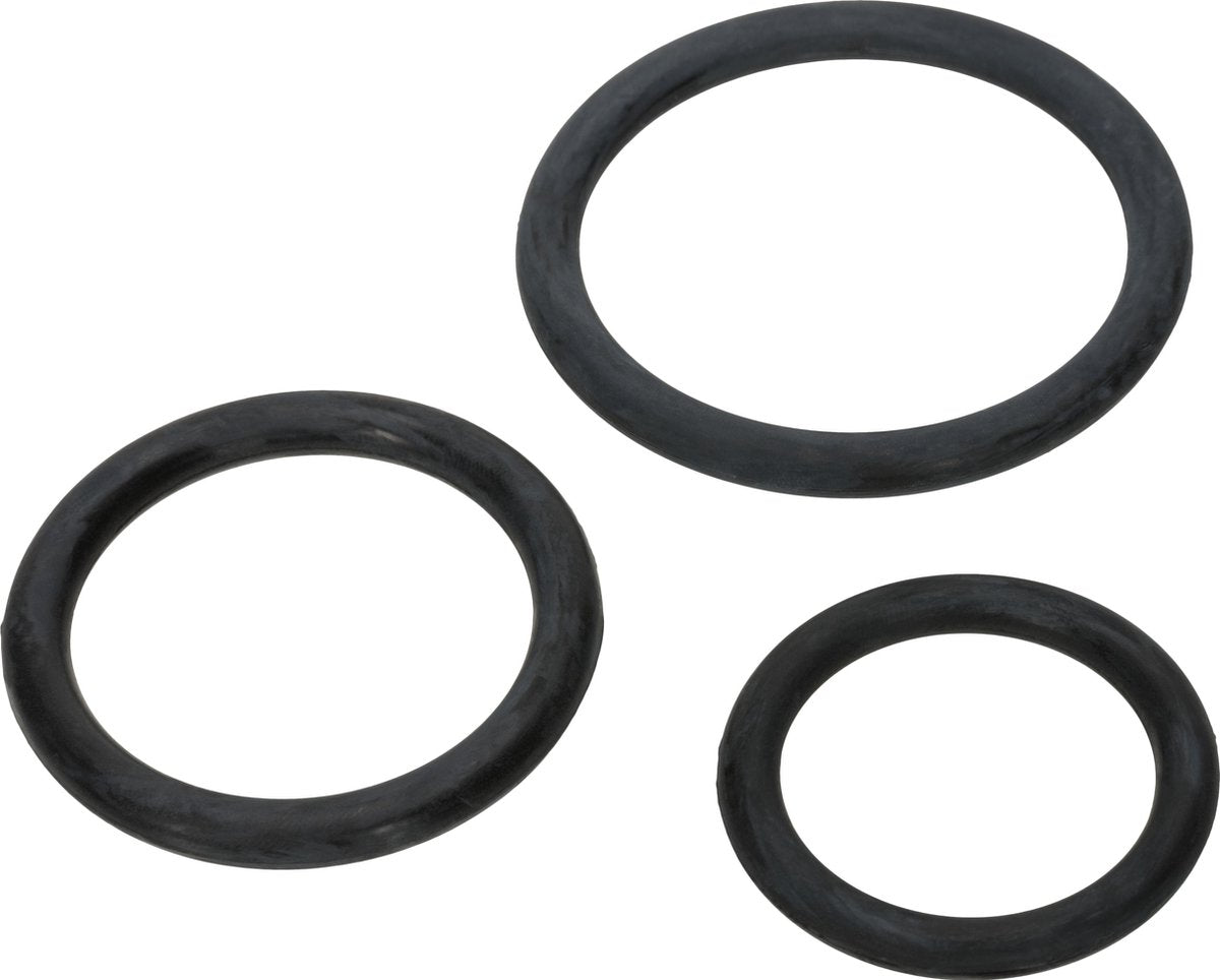 California Exotic Novelties Tri-Ring - Cockring - Zwart - Ø 40 mm