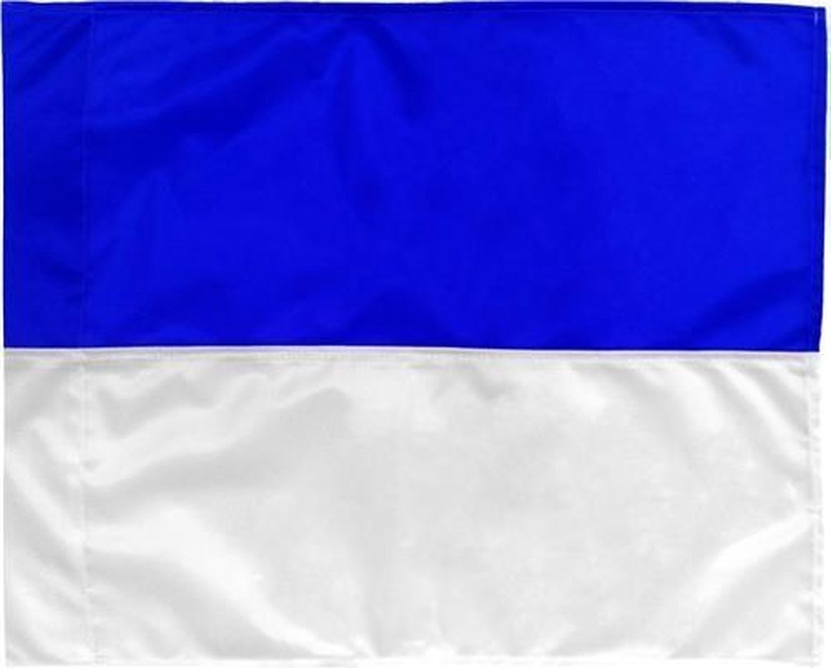 Tom Grensrechtersvlag 39 X 32 Cm Blauw / Wit