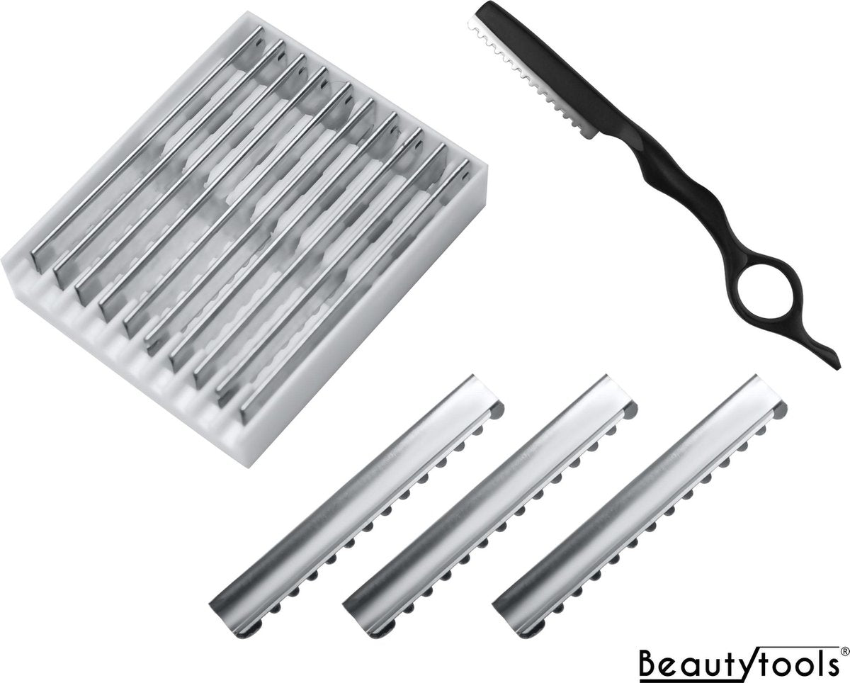 Beautytools Vervangmesjes Feather mesjes Styling Blades / Gekartelde Messen (10 Mesjes) - (SR-1260)