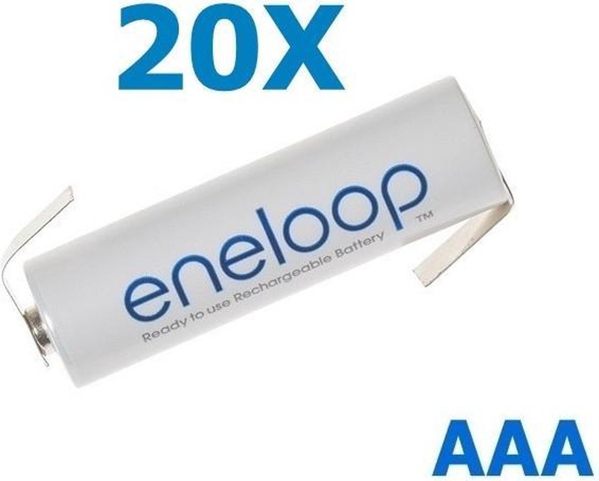 20 Stuks - Eneloop Batterij AAA R3 met Z soldeerlipjes