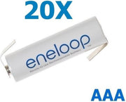 20 Stuks - Eneloop Batterij AAA R3 met Z soldeerlipjes