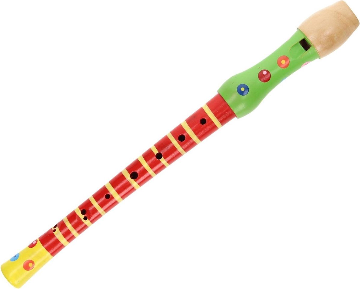 Houten Blokfluit - Rood