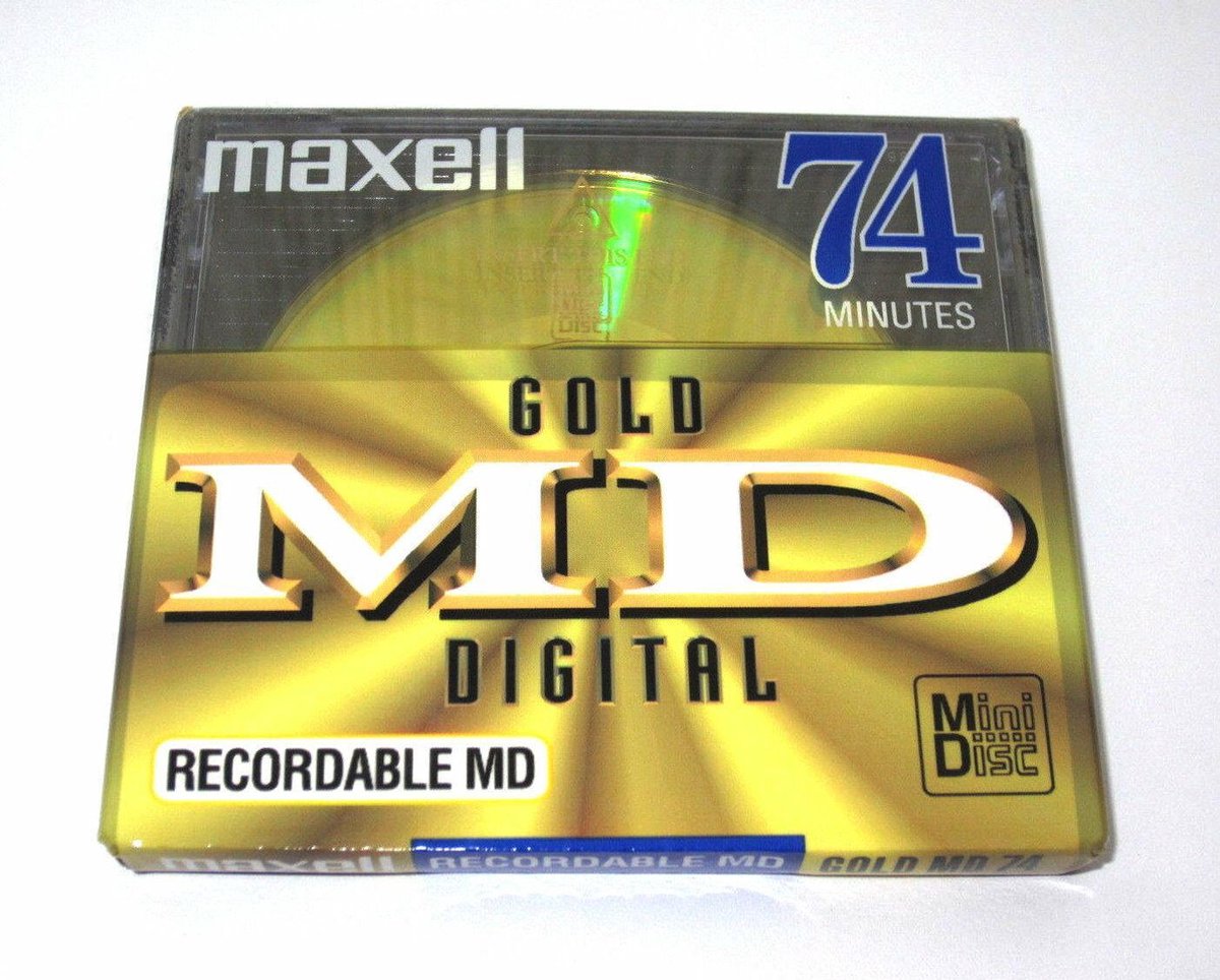 Maxell MiniDisc Gold MD Digital 74 min.