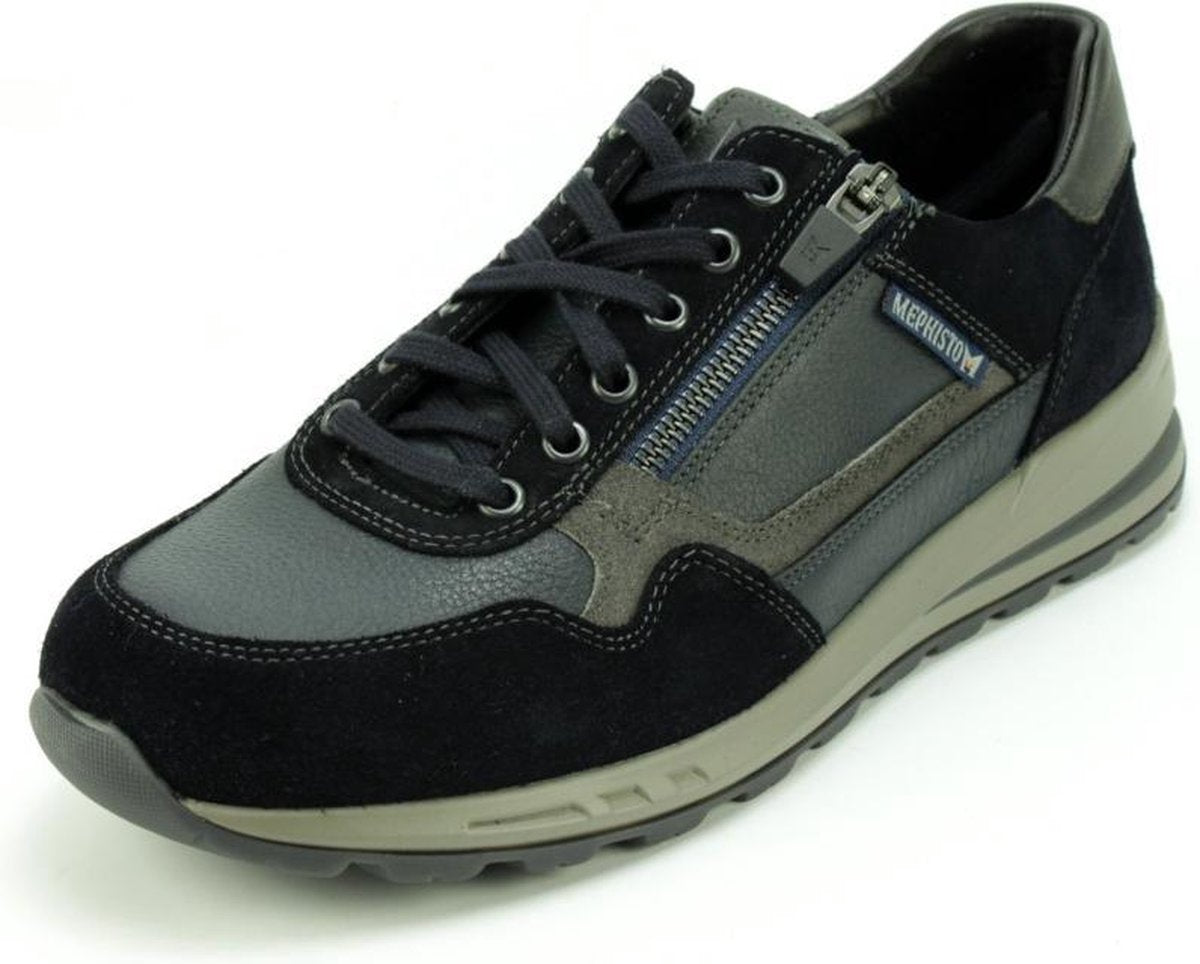 Mephisto BRADLEY VE.LA. - Volwassenen Heren sneakersVrije tijdsschoenen - Kleur: Blauw - Maat: 46