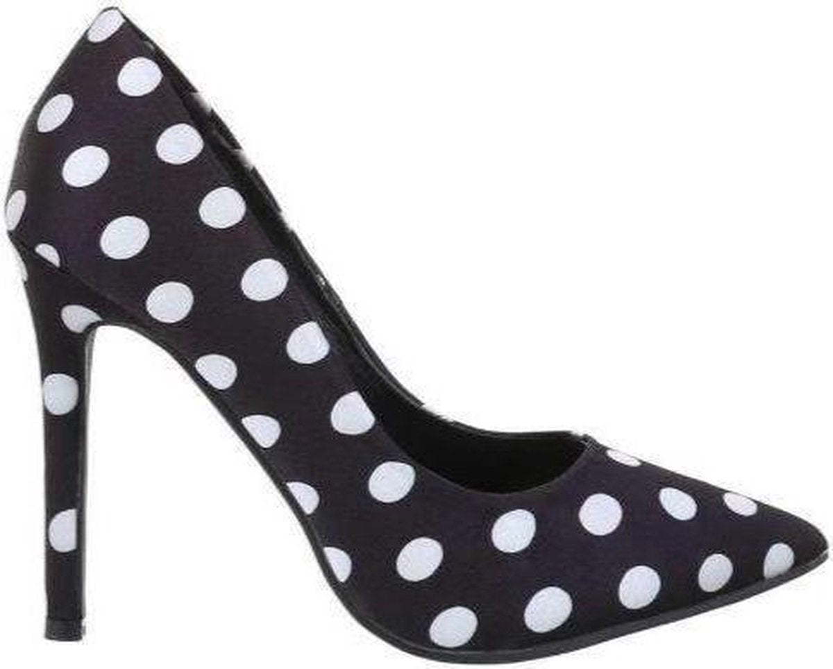 Dotty Heels Black in Swing Vintage Jaren 50 Stijl