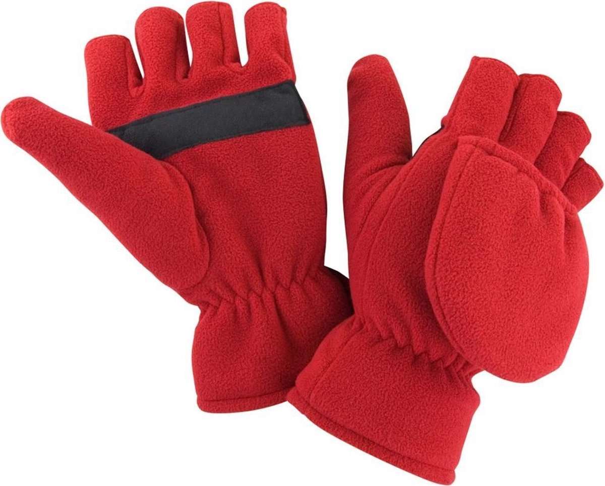 Result Unisex Winter Essentials Palmgrip -2 in 1 Handschoenen (Rood)